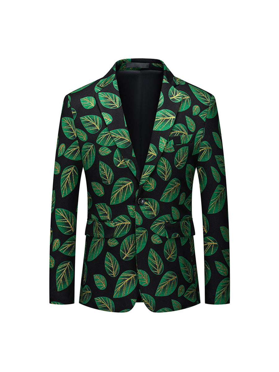 Tailored Fit Notched Lapel Single Breasted One-button Men&