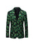Tailored Fit Notched Lapel Single Breasted One-button Men's Party Jacket