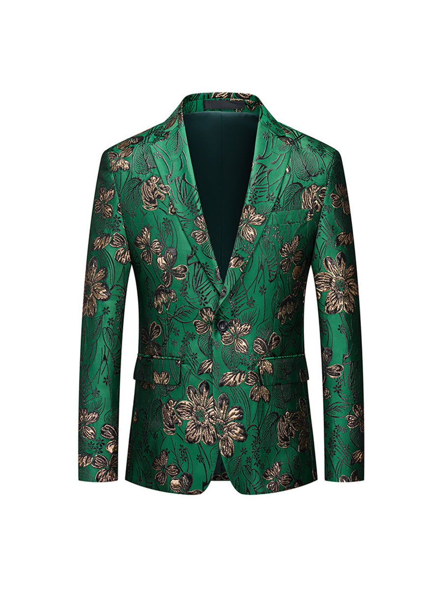 Tailored Fit Notched Lapel Single Breasted One-button Men&