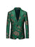 Tailored Fit Notched Lapel Single Breasted One-button Men's Party Jacket