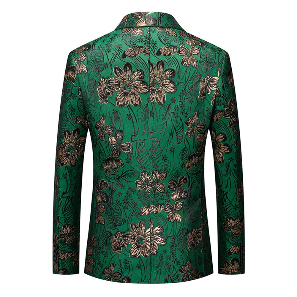 Tailored Fit Notched Lapel Single Breasted One-button Men&