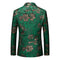 Tailored Fit Notched Lapel Single Breasted One-button Men's Party Jacket
