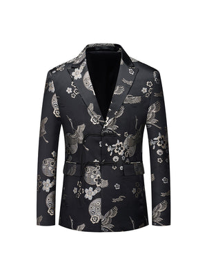 Tailored Fit Single Breasted Two-button Men's Party Jacket