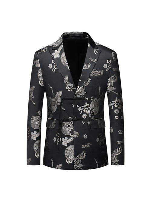 Tailored Fit Single Breasted Two-button Men's Party Jacket