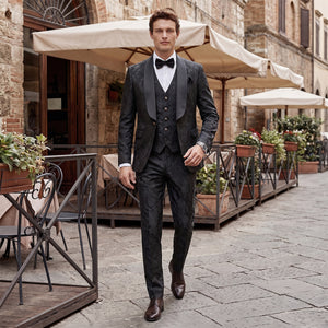 Tailored Fit Single Breasted One-button 3 Pieces Men's Wedding Suits