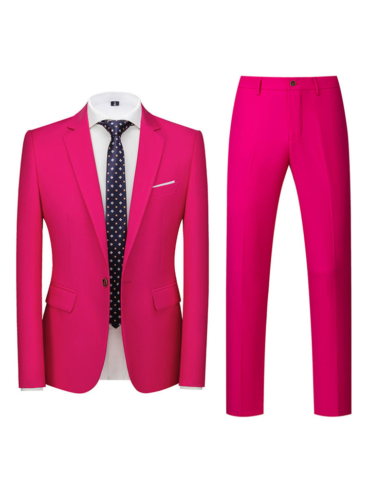Tailored Fit Single Breasted One-button 2 Pieces Men&