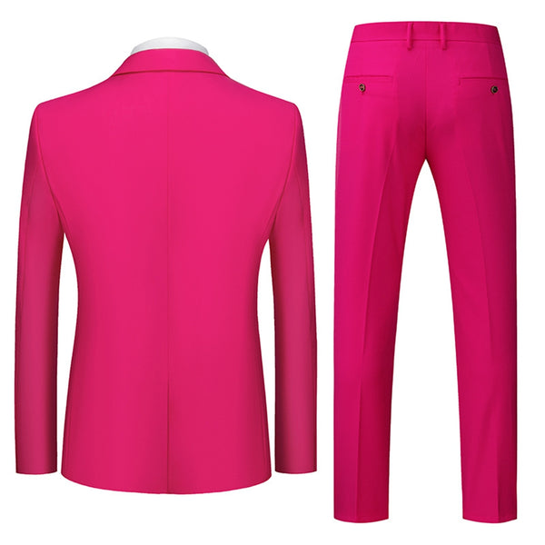 Tailored Fit Single Breasted One-button 2 Pieces Men's Wedding Suits