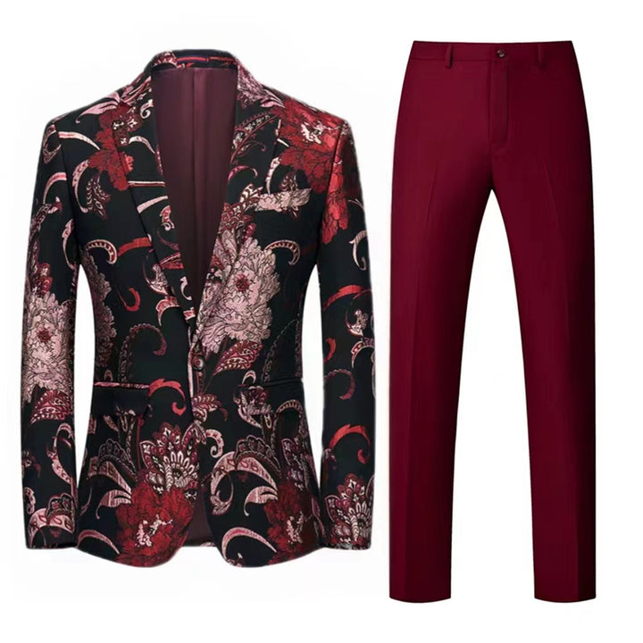Tailored Fit Single Breasted One-button 2 Pieces Men&