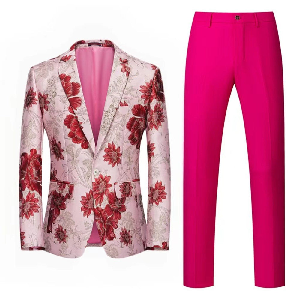 Tailored Fit Single Breasted One-button 2 Pieces Men&