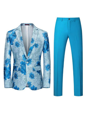 Tailored Fit Single Breasted One-button 2 Pieces Men's Wedding Suits