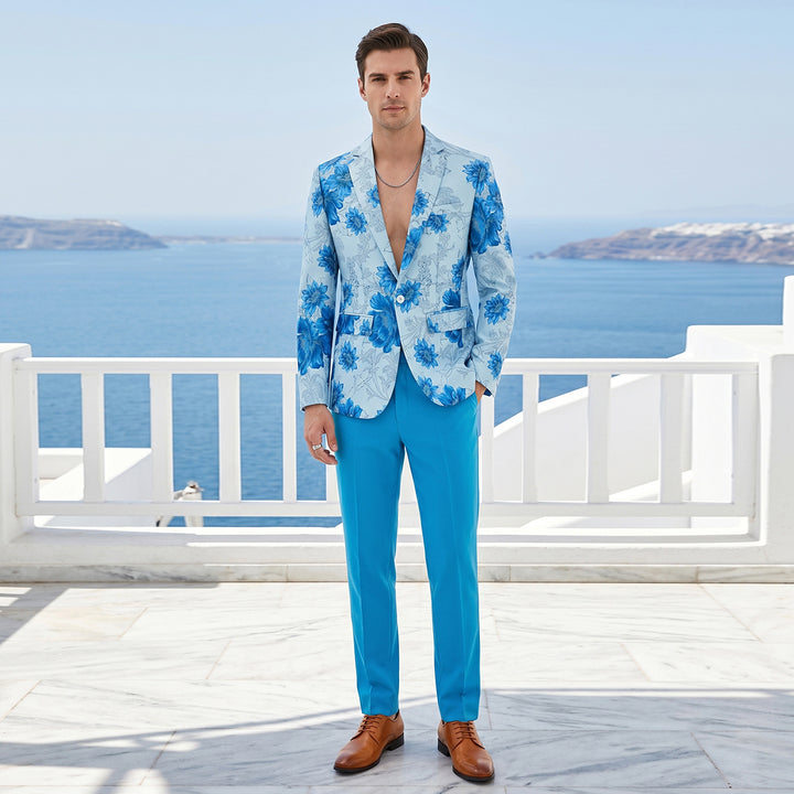Tailored Fit Single Breasted One-button 2 Pieces Men&