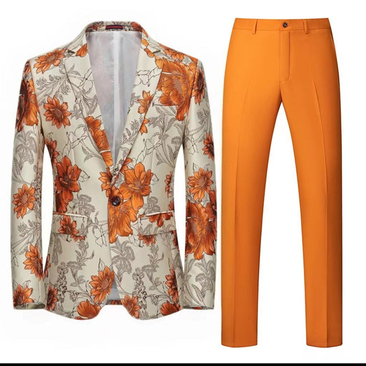 Tailored Fit Single Breasted One-button 2 Pieces Men&