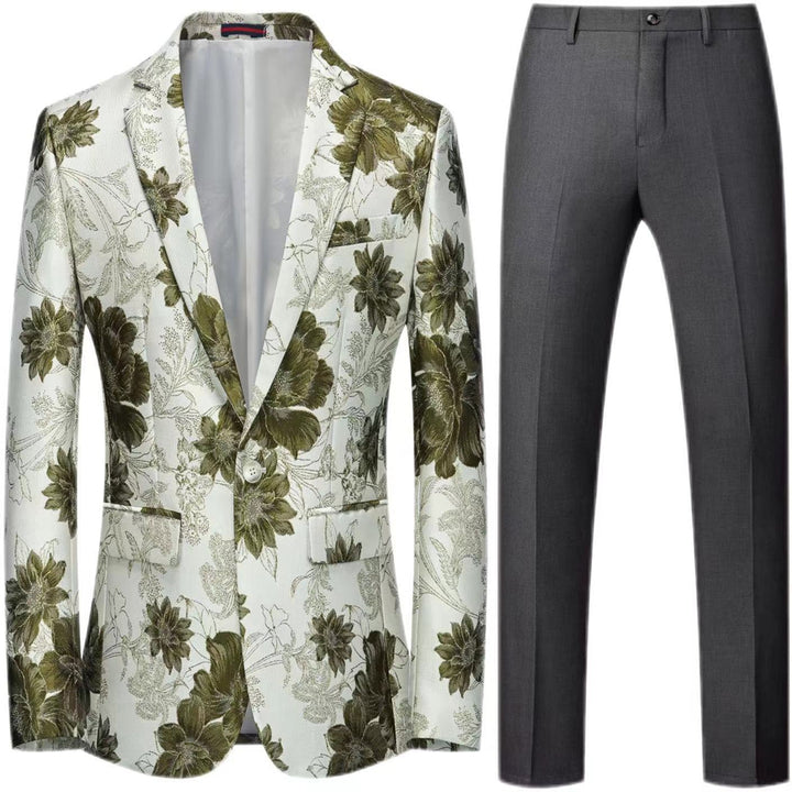 Tailored Fit Single Breasted One-button 2 Pieces Men&