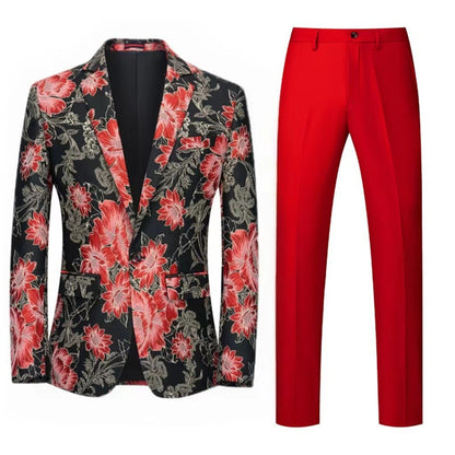 Tailored Fit Single Breasted One-button 2 Pieces Men's Wedding Suits