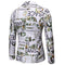 Men's Tailored Fit Notched Lapel Single Breasted One-button Printed Floral Jacket