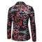 Men's Tailored Fit Notched Lapel Single Breasted One-button Printed Floral Jacket