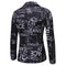 Men's Tailored Fit Notched Lapel Single Breasted One-button Printed Floral Jacket