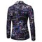 Men's Tailored Fit Notched Lapel Single Breasted One-button Printed Floral Jacket