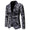 Men's Tailored Fit Notched Lapel Single Breasted One-button Printed Floral Jacket
