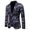 Men's Tailored Fit Notched Lapel Single Breasted One-button Printed Floral Jacket