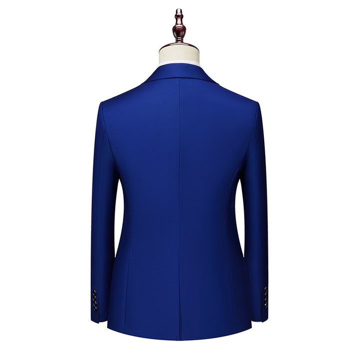 Tailored Fit Single Breasted One-button 2 Pieces Solid Colored Men&