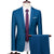 Tailored Fit Single Breasted One-button 2 Pieces Solid Colored Men's Casual Suits