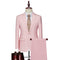 Tailored Fit Single Breasted One-button 2 Pieces Solid Colored Men's Casual Suits