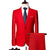 Tailored Fit Single Breasted One-button 2 Pieces Solid Colored Men's Casual Suits