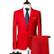 Tailored Fit Single Breasted One-button 2 Pieces Solid Colored Men's Casual Suits