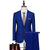 Tailored Fit Single Breasted One-button 2 Pieces Solid Colored Men's Casual Suits
