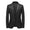 Tailored Fit Notched Lapel Single Breasted Two-button Geometric Men's Fashionable Jacket
