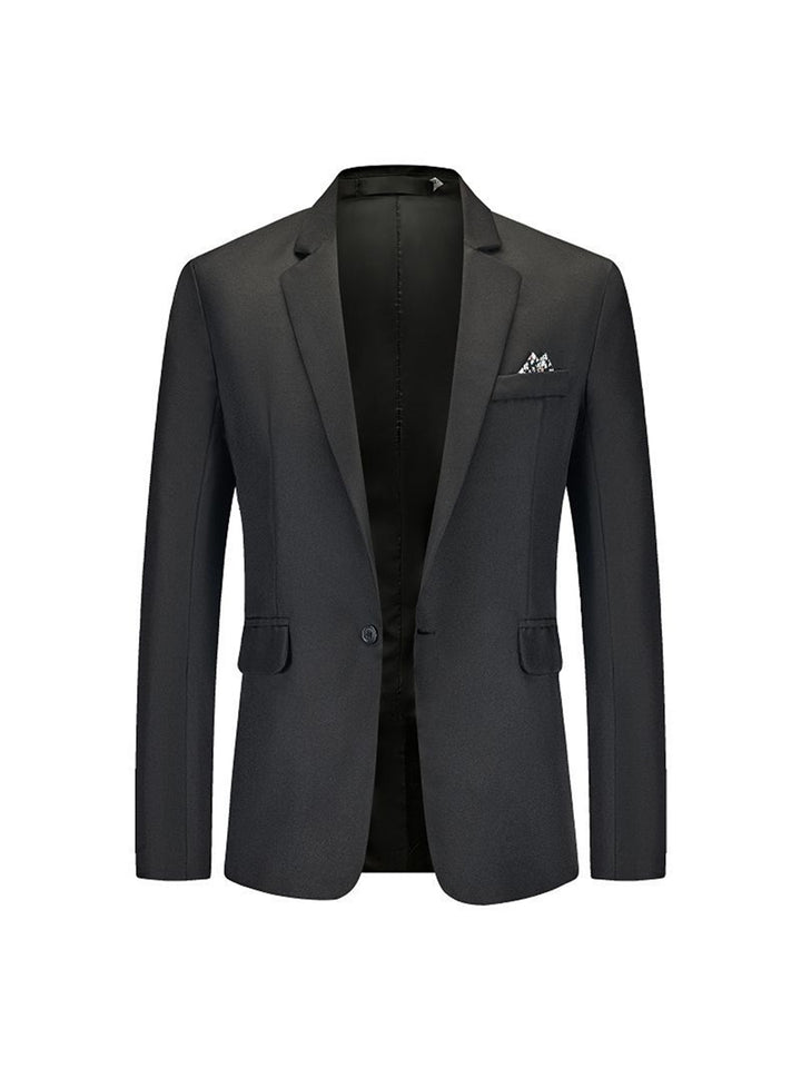 Tailored Fit Notched Single Breasted One-button Minimalist Men&