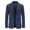 Tailored Fit Notched Single Breasted One-button Minimalist Men's Formal Jacket