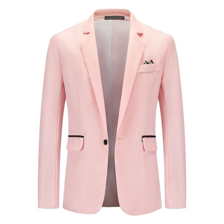 Tailored Fit Notched Single Breasted One-button Minimalist Men&