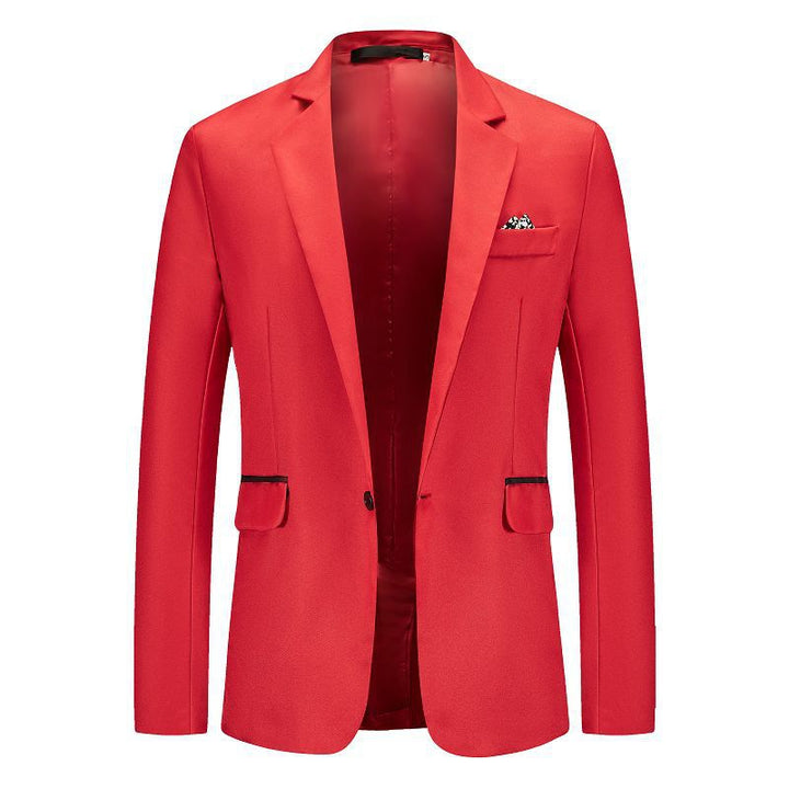 Tailored Fit Notched Single Breasted One-button Minimalist Men&