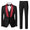 Tailored Fit Shawl Lapel Single Breasted One-button 3 Pieces Solid Colored Men's Suits