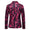 Tailored Fit Notch Single Breasted One-button Printed Wave Men's Jacket