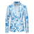 Tailored Fit Notch Single Breasted One-button Printed Wave Men's Jacket