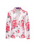 Tailored Fit Notch Single Breasted One-Button Printed Rose Men's Party Jacket