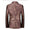 Tailored Fit Notched Lapel Single Breasted One-button Printed Men's Elegant Jacket