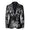Tailored Fit Notched Lapel Single Breasted One-button Printed Men's Elegant Jacket