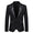 Tailored Fit Peaked Lapel Single Breasted One-Button Sequin Men's Party Jacket
