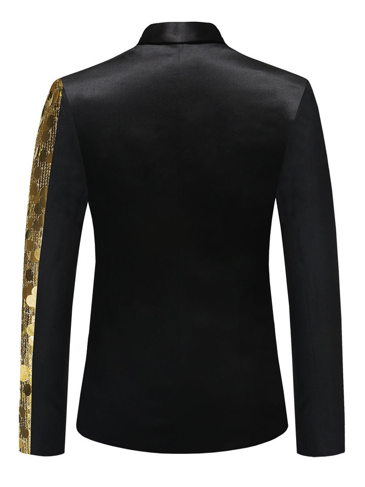 Tailored Fit Notched Lapel Single Breasted One-Button Men&