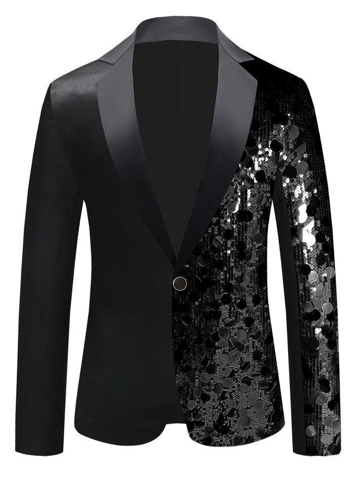 Tailored Fit Notched Lapel Single Breasted One-Button Men&