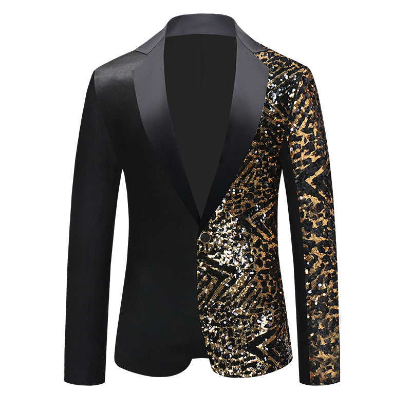 Tailored Fit Chic Notched Lapel Single Breasted One-Button Men&