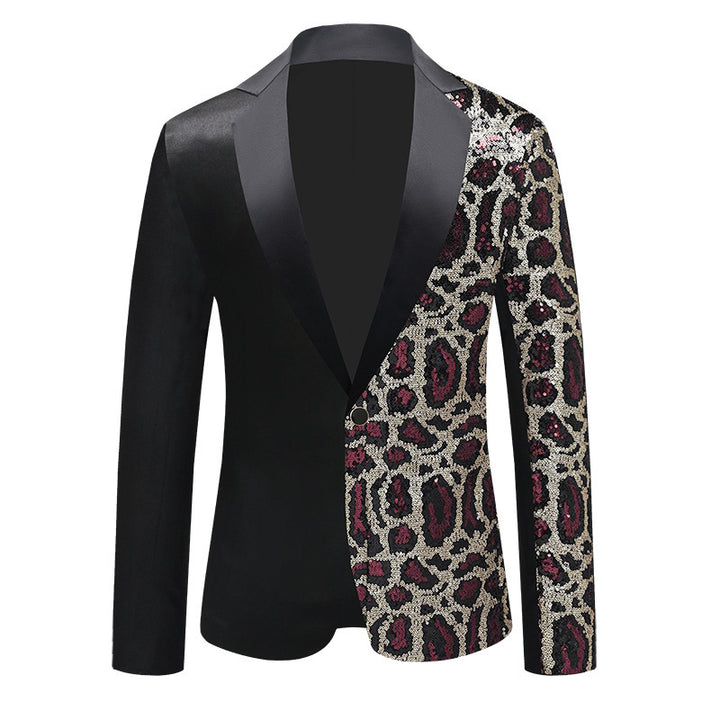 Tailored Fit Chic Notched Lapel Single Breasted One-Button Men&