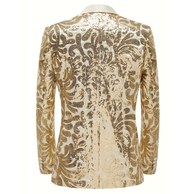 Tailored Fit Shawl Lapel Single Breasted One-Button Men&