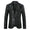Tailored Fit Peaked Lapel Single Breasted One-Button Sequin Men's Party Jacket with Pockets