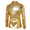 Tailored Fit Peaked Lapel Double Breasted Six-Button Metallic Men's Party Jacket