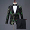 Tailored Fit Peaked Lapel Single Breasted One-Button 2 Pieces Men's Party Suits